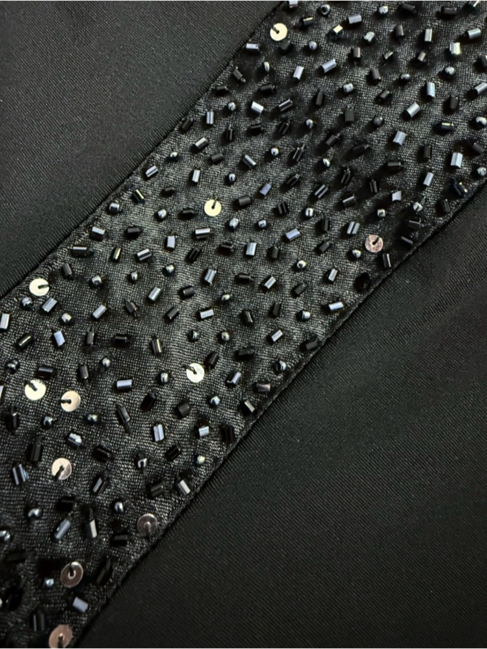 Lane Bryant NWT Black Beaded High Low Dress Size 22 - Picture 8 of 11